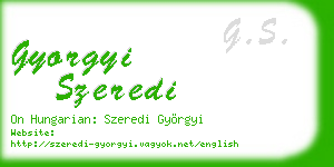 gyorgyi szeredi business card