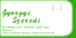 gyorgyi szeredi business card